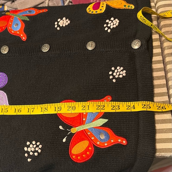The Quacker Factory Butterfly Sweater - Picture 6 of 7